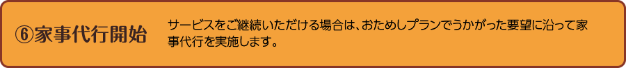 家事代行開始